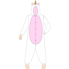 Ref. 148 - Molde de Pijama Unicornio - 14 anos